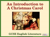 An Introduction to A Christmas Carol for GCSE